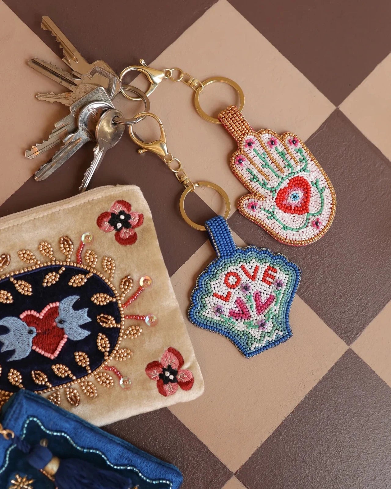 All the Luck in the World - Schlüsselanhänger • Love Shell - ROSA ECK