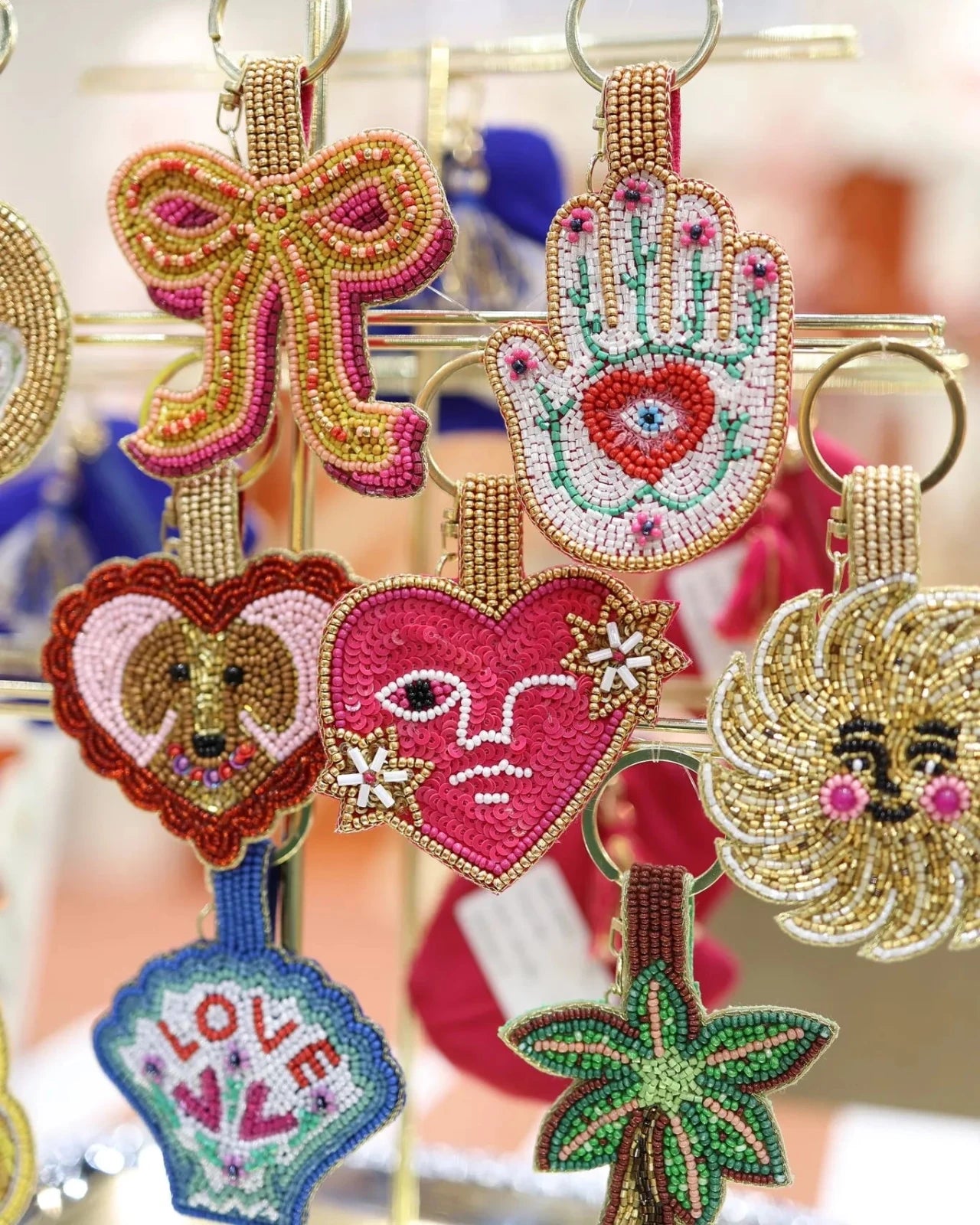 All the Luck in the World - Schlüsselanhänger • Palmtree - ROSA ECK