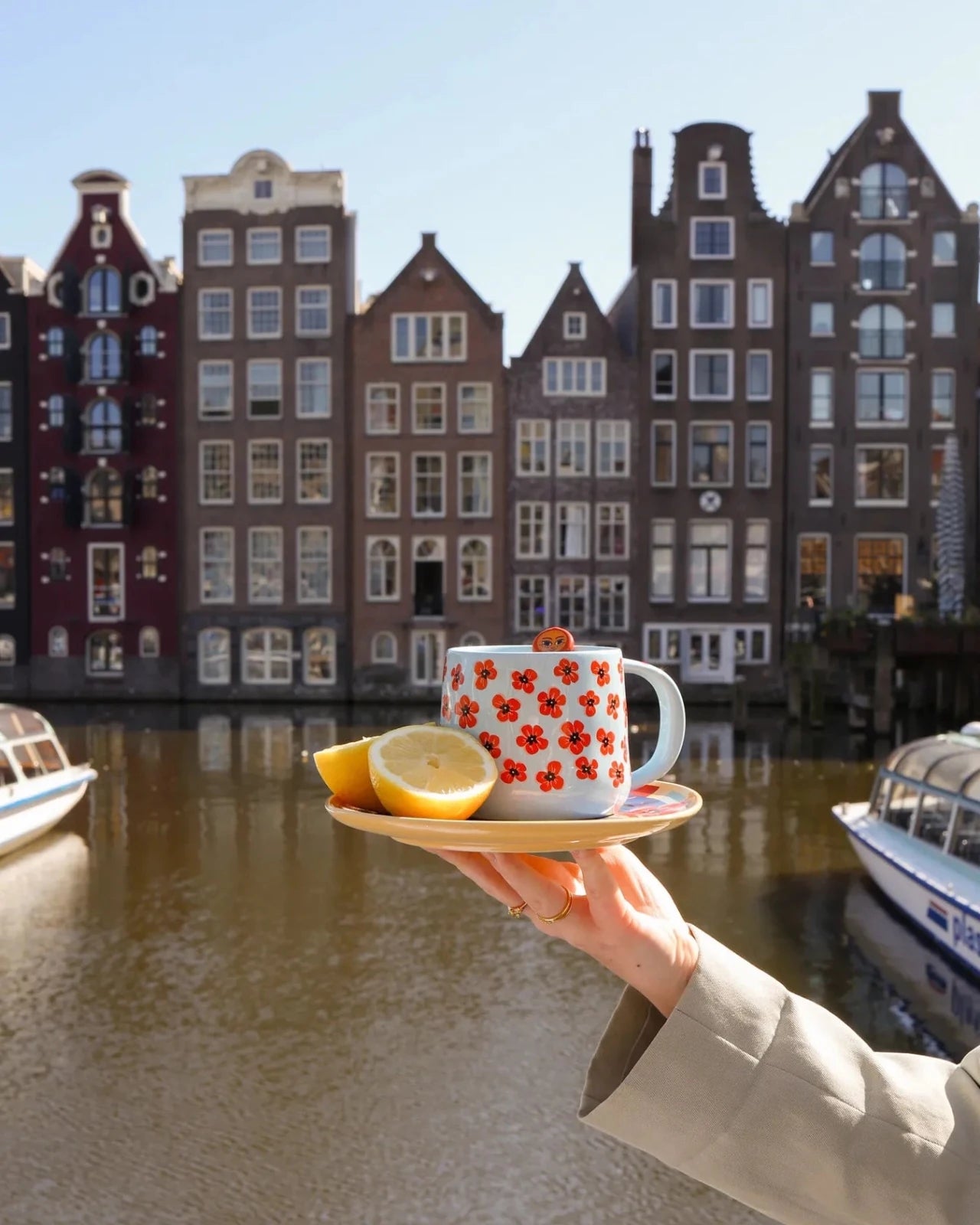 All the Luck in the World - Tasse • Blue with Poppies - ROSA ECK