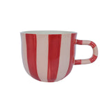 Tasse • Pink Stripes Handpainted