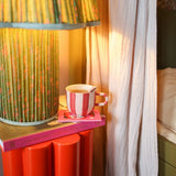 Tasse • Pink Stripes Handpainted