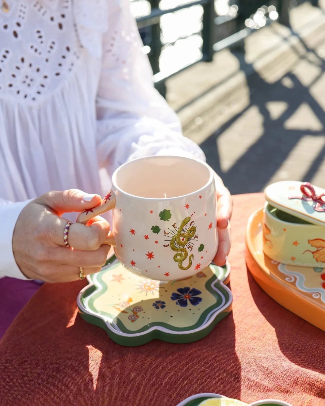 All the Luck in the World - Tasse • Snake with Stars - ROSA ECK