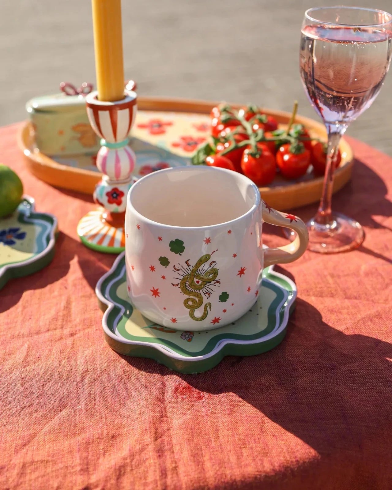 All the Luck in the World - Tasse • Snake with Stars - ROSA ECK