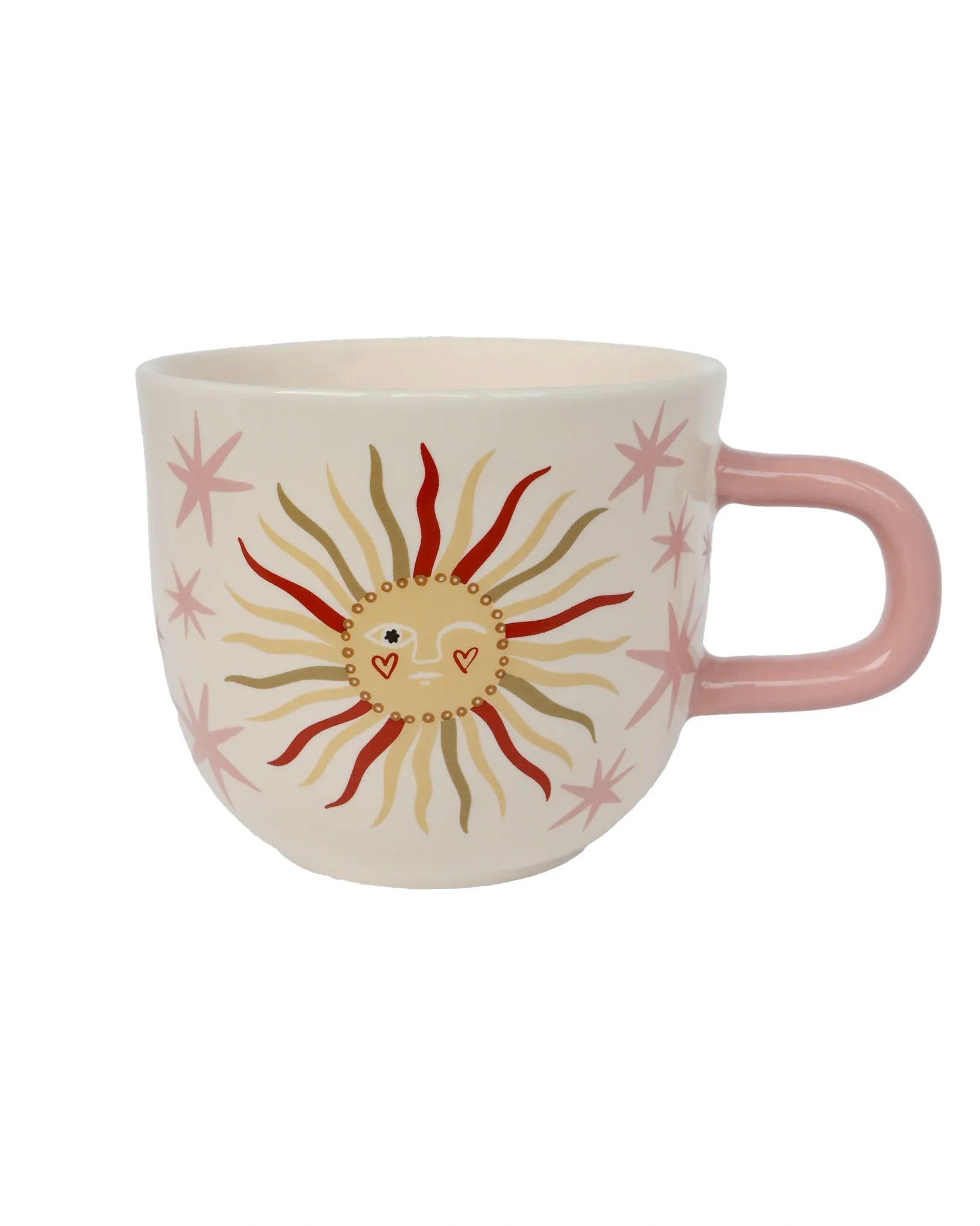 All the Luck in the World - Tasse • Sun with Pink Stars - ROSA ECK