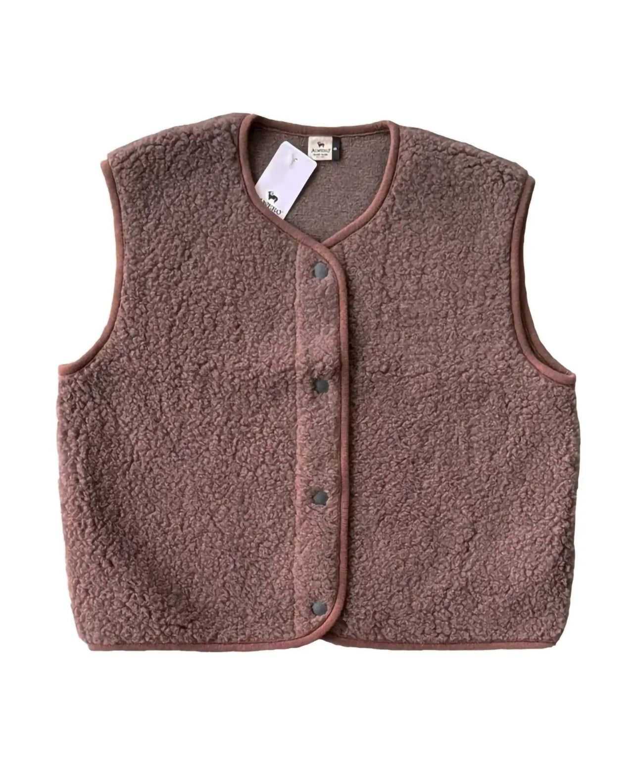 Alwero - TYB Weste aus Wolle • Choco Martini (Dunkelbraun) - Weste - ROSA ECK Concept Store
