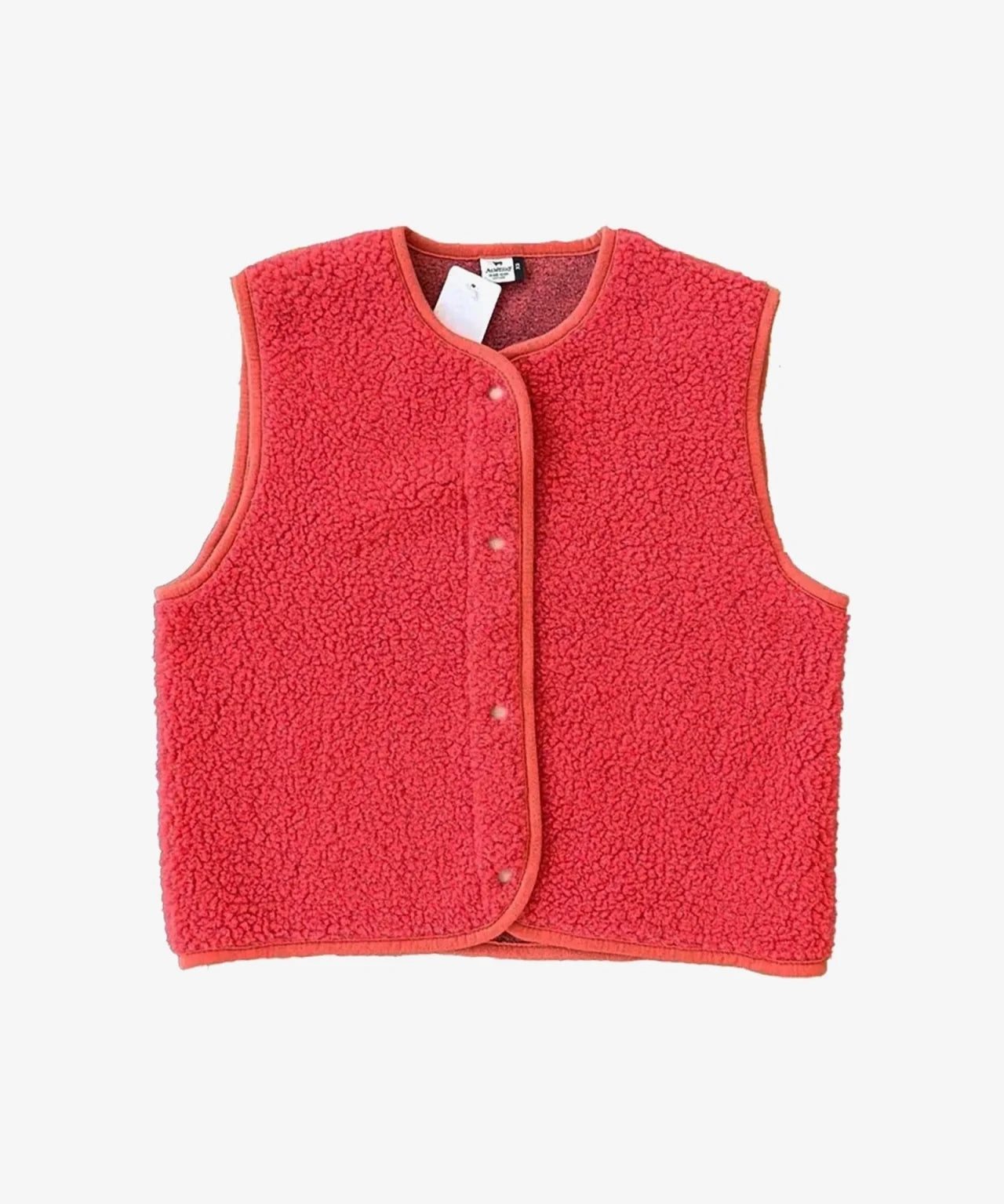 Alwero - TYB Weste aus Wolle • Coral (Rot) - ROSA ECK