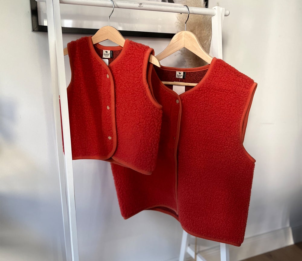 Alwero - TYB Weste aus Wolle | Coral Rot - ROSA ECK - Rot, ,