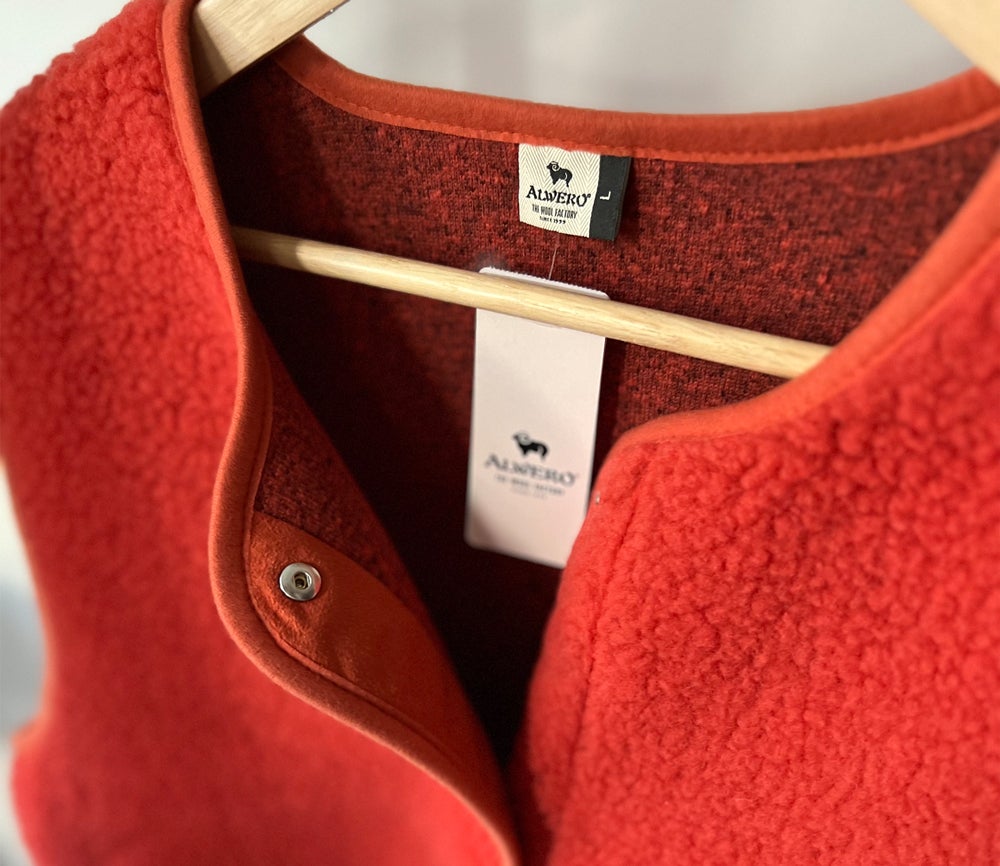 Alwero - TYB Weste aus Wolle | Coral Rot - ROSA ECK - Rot, ,