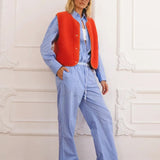Alwero - TYB Weste aus Wolle • Coral (Rot) - Weste - ROSA ECK Concept Store