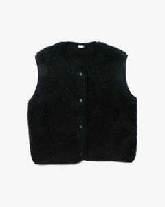 Alwero - TYB Weste aus Wolle • Deep Black (Schwarz) - ROSA ECK