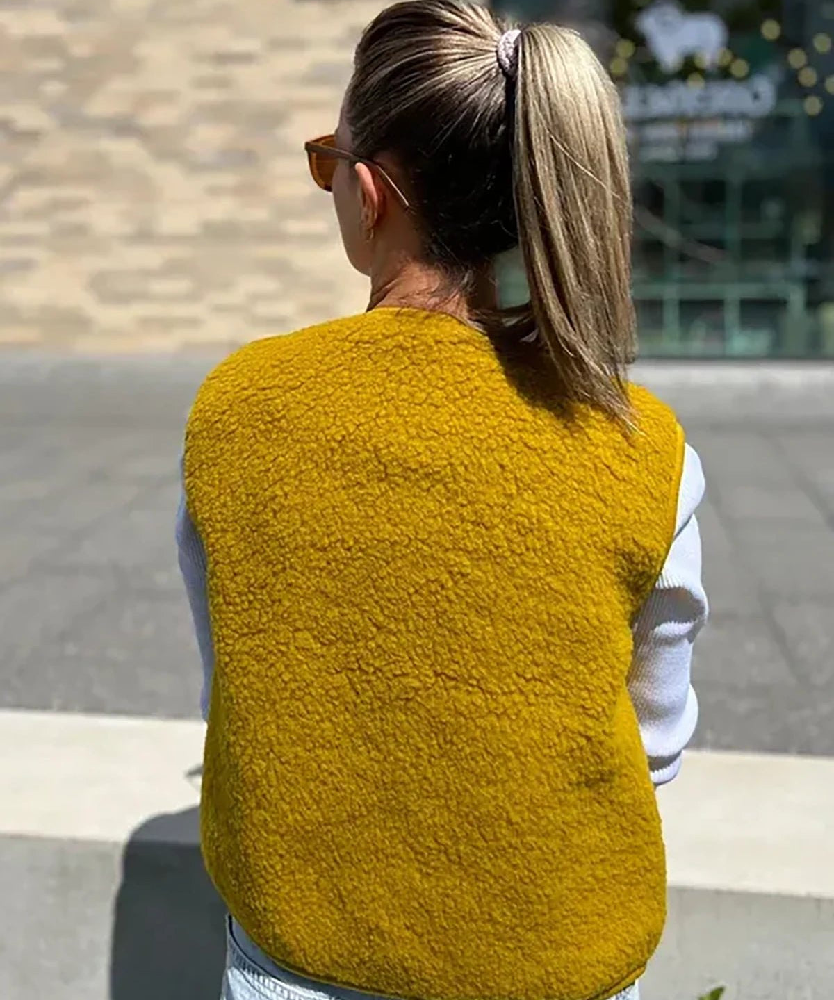 Alwero - TYB Weste aus Wolle • Dijon (Gelb) - Weste - ROSA ECK