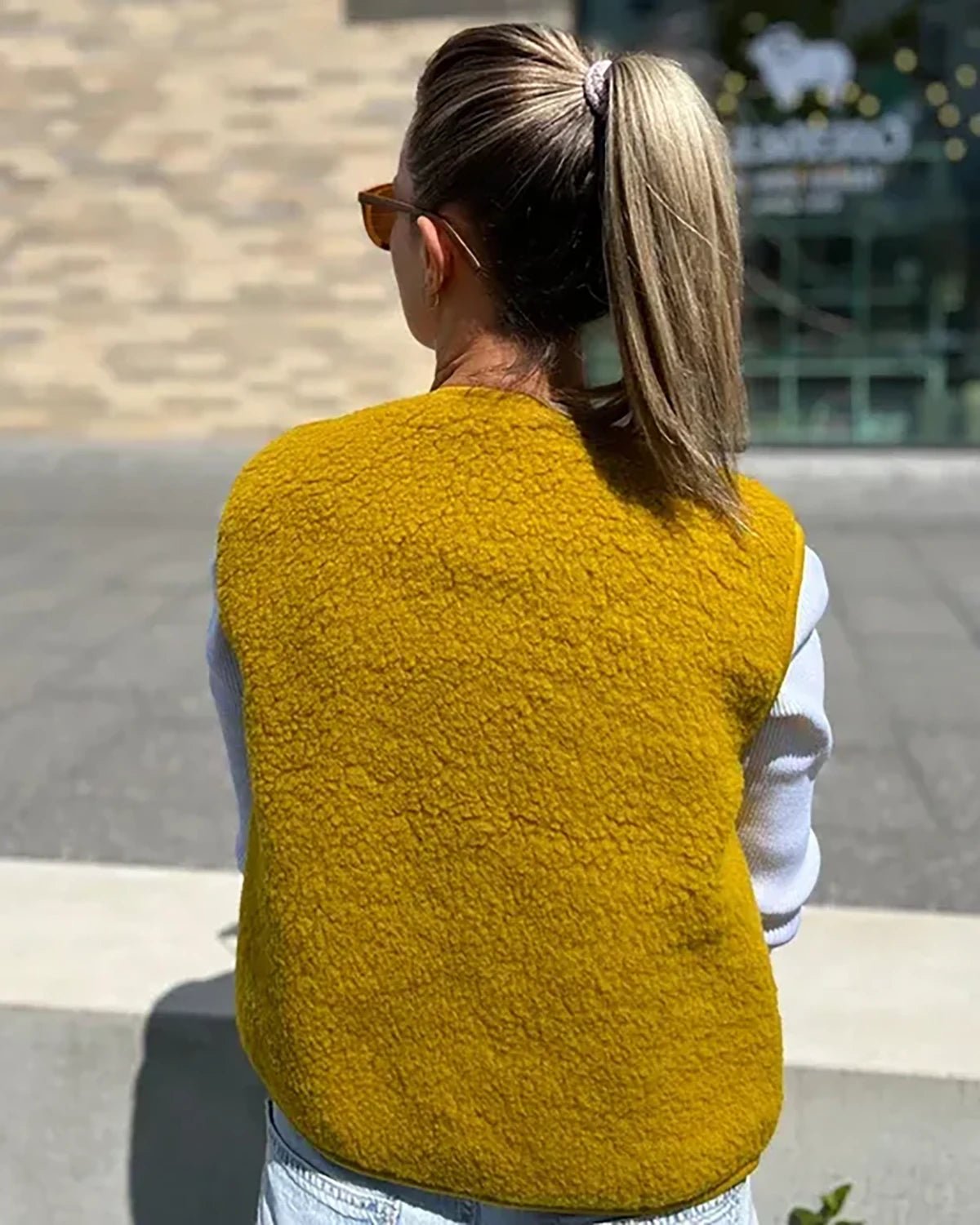 Alwero - TYB Weste aus Wolle • Dijon (Gelb) - Weste - ROSA ECK