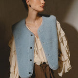 Alwero - TYB Weste aus Wolle • Ice Blue (Hellblau) - Weste - ROSA ECK Concept Store