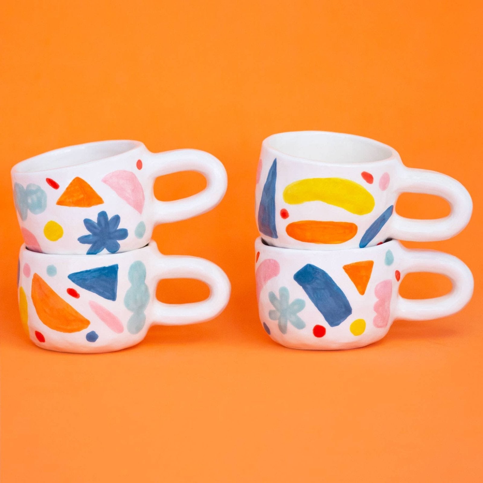 Ana Seixas - ABSTRACT Tasse aus Keramik mit abstrakten Mustern - Kaffee - und Teetasse - ROSA ECK Concept Store