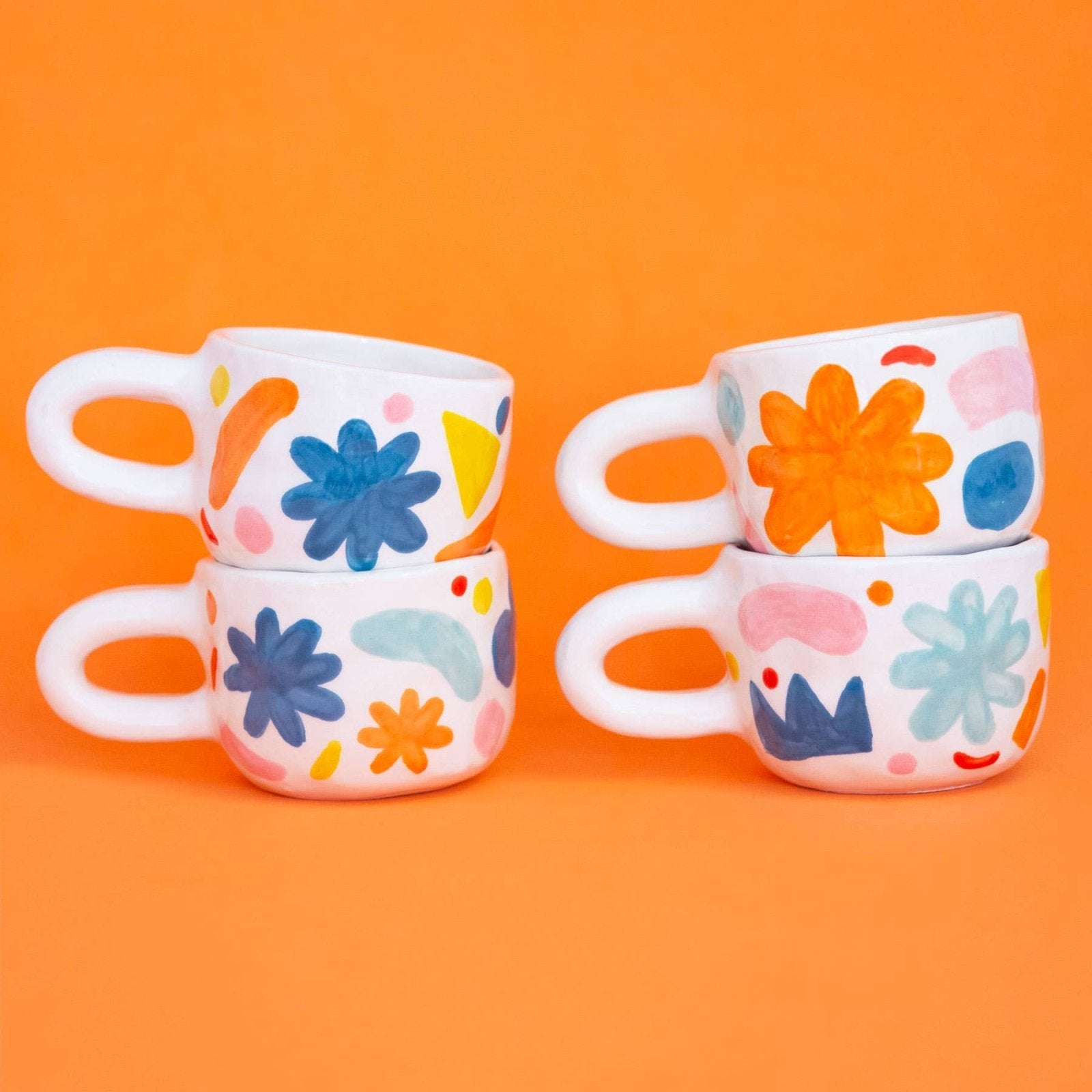 Ana Seixas - ABSTRACT Tasse aus Keramik mit abstrakten Mustern - Kaffee - und Teetasse - ROSA ECK Concept Store