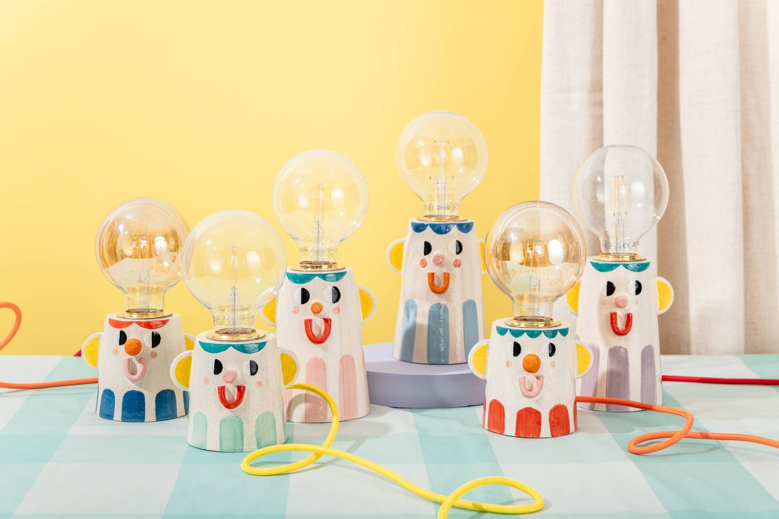 Ana Seixas - GOOD FRIEND Tischlampen aus Keramik • Blau - Lampe - ROSA ECK Concept Store
