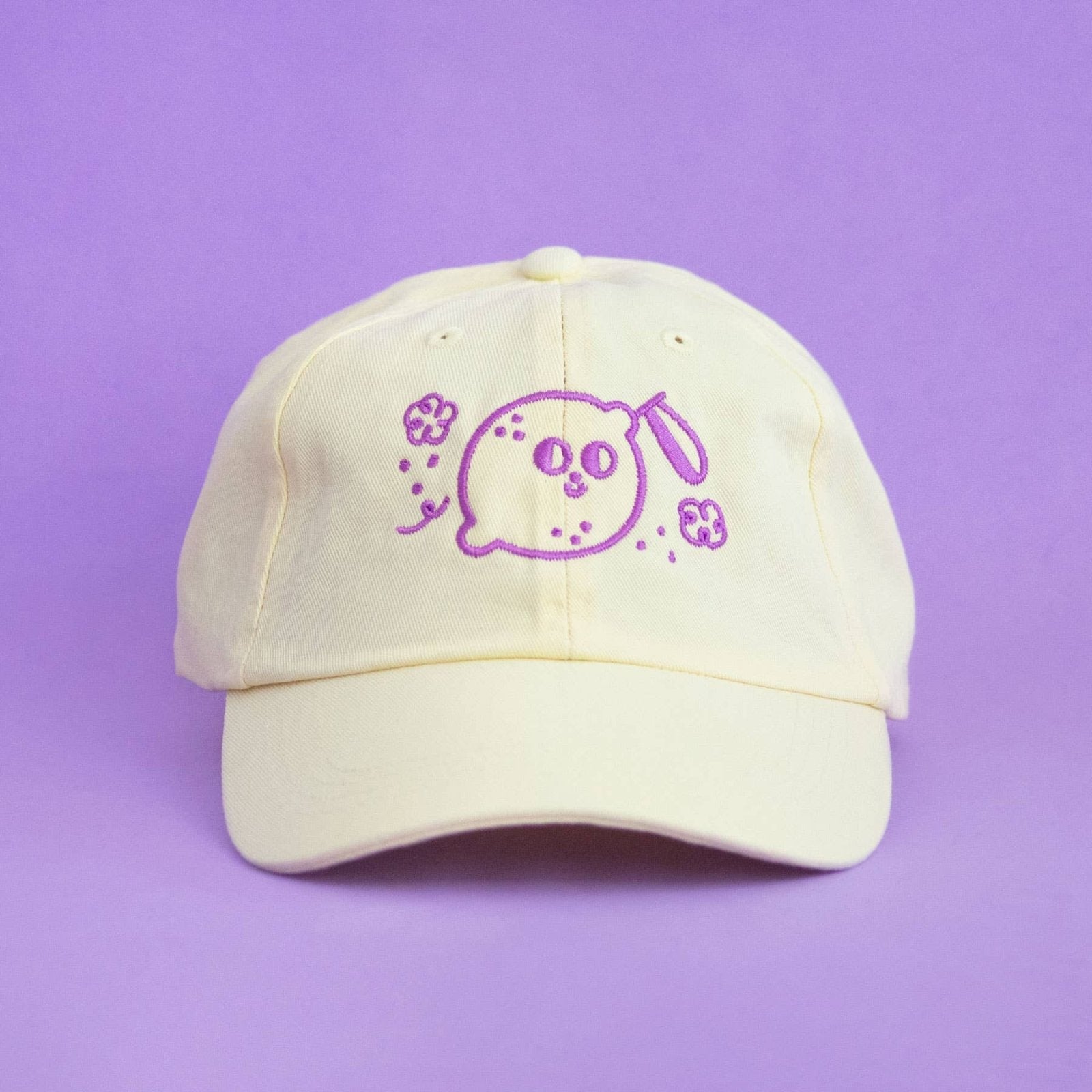 Ana Seixas - MAGIC LEMON Cap • Hellgelb/Lila - Cap - ROSA ECK Concept Store