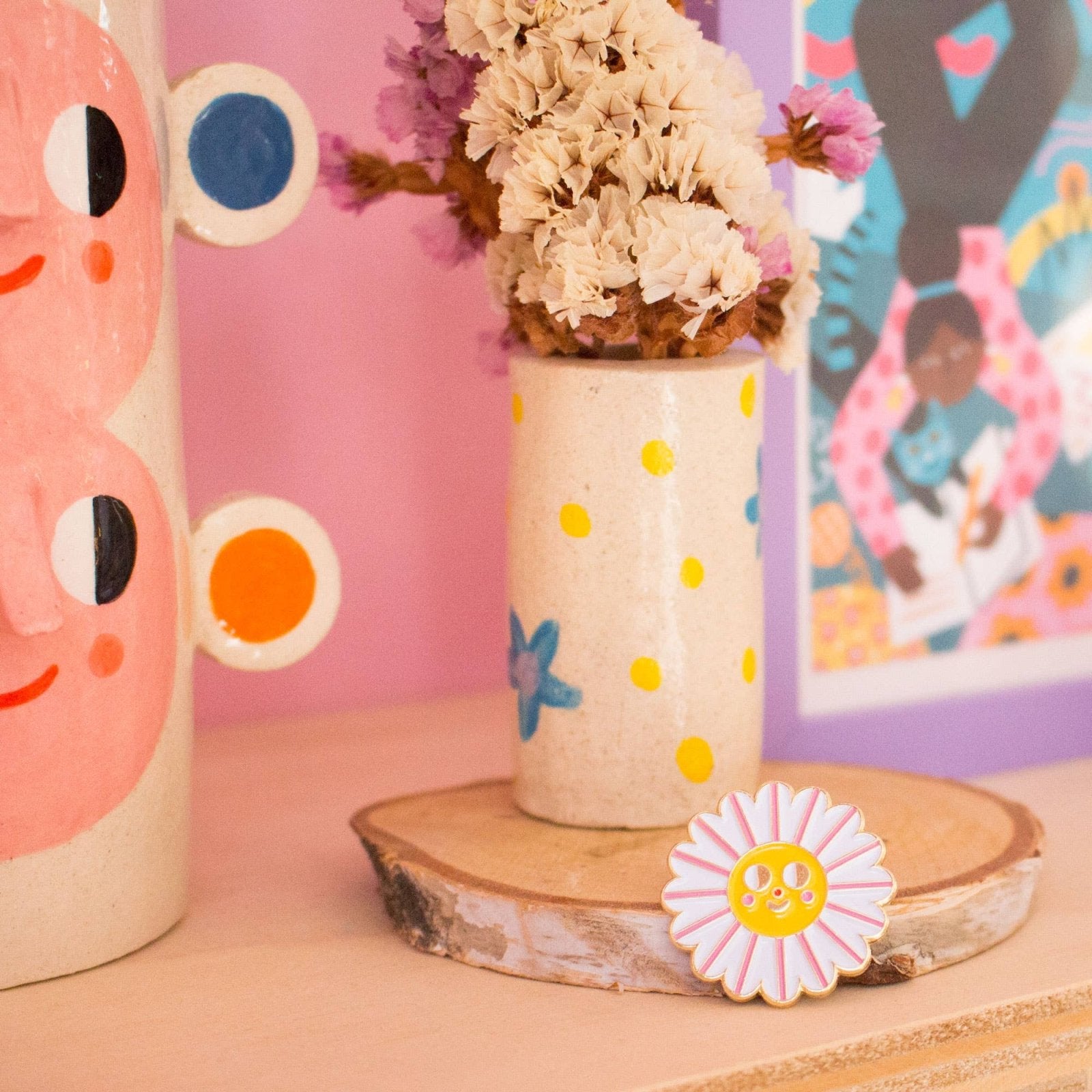Ana Seixas - Pin • Blume - Anstecknadel - ROSA ECK Concept Store