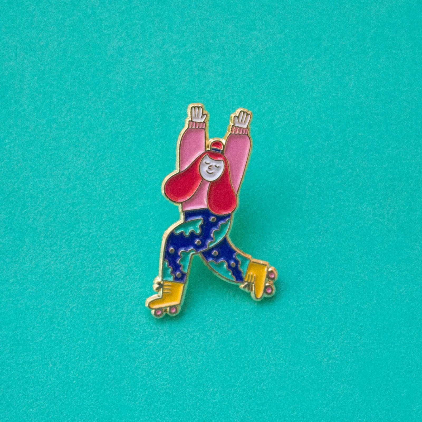 Ana Seixas - Pin • Rollschuhläuferin - Anstecknadel - ROSA ECK Concept Store