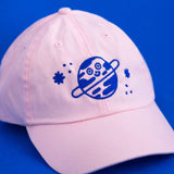 Ana Seixas - PLAYFUL PLANET Cap • Hellrosa/Blau - Cap - ROSA ECK Concept Store