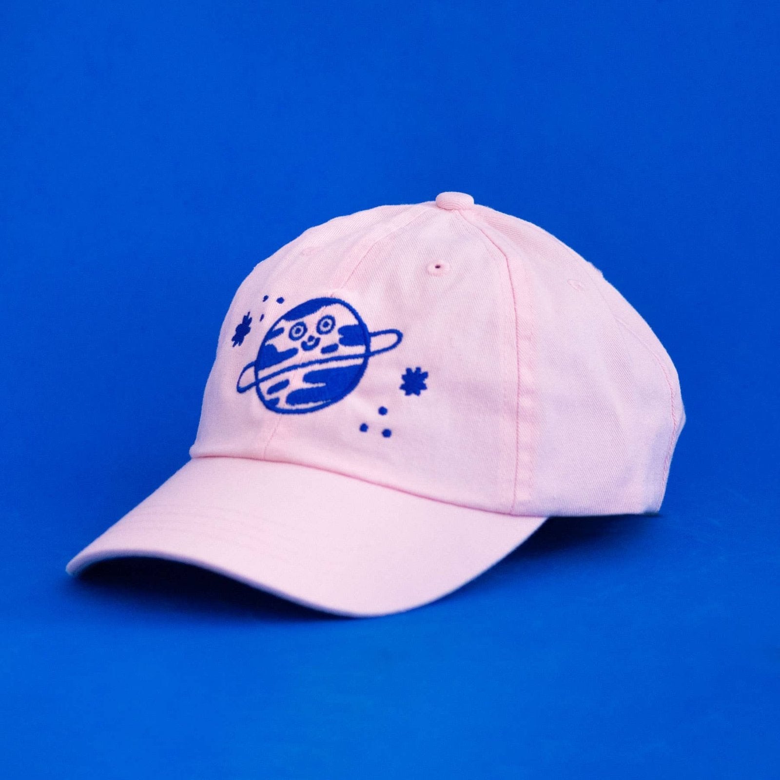 Ana Seixas - PLAYFUL PLANET Cap • Hellrosa/Blau - Cap - ROSA ECK Concept Store