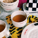 ANNA + NINA - I LOVE YOU Cappuccino - Tasse - Kaffee - und Teetasse - ROSA ECK Concept Store