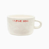 ANNA + NINA - I LOVE YOU Cappuccino - Tasse - Kaffee - und Teetasse - ROSA ECK Concept Store