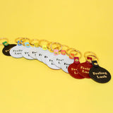 Ark Colour Design - FEELING LUSH Smiley Schlüsselanhänger • Neongelb - Schlüsselanhänger - ROSA ECK