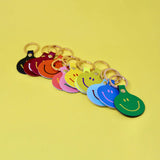 Ark Colour Design - FEELING LUSH Smiley Schlüsselanhänger • Rosa - Schlüsselanhänger - ROSA ECK