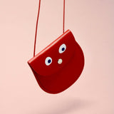 Ark Colour Design - GOOGLE EYE Geldbeutel Apfel - ROSA ECK - Grün, Leder,