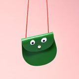 Ark Colour Design - GOOGLE EYE Geldbeutel Apfel - ROSA ECK - Grün, Leder,