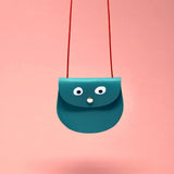 Ark Colour Design - GOOGLE EYE Geldbeutel Himmelblau - ROSA ECK - Blau, Leder,