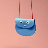 Ark Colour Design - GOOGLE EYE Geldbeutel Himmelblau - ROSA ECK - Blau, Leder,