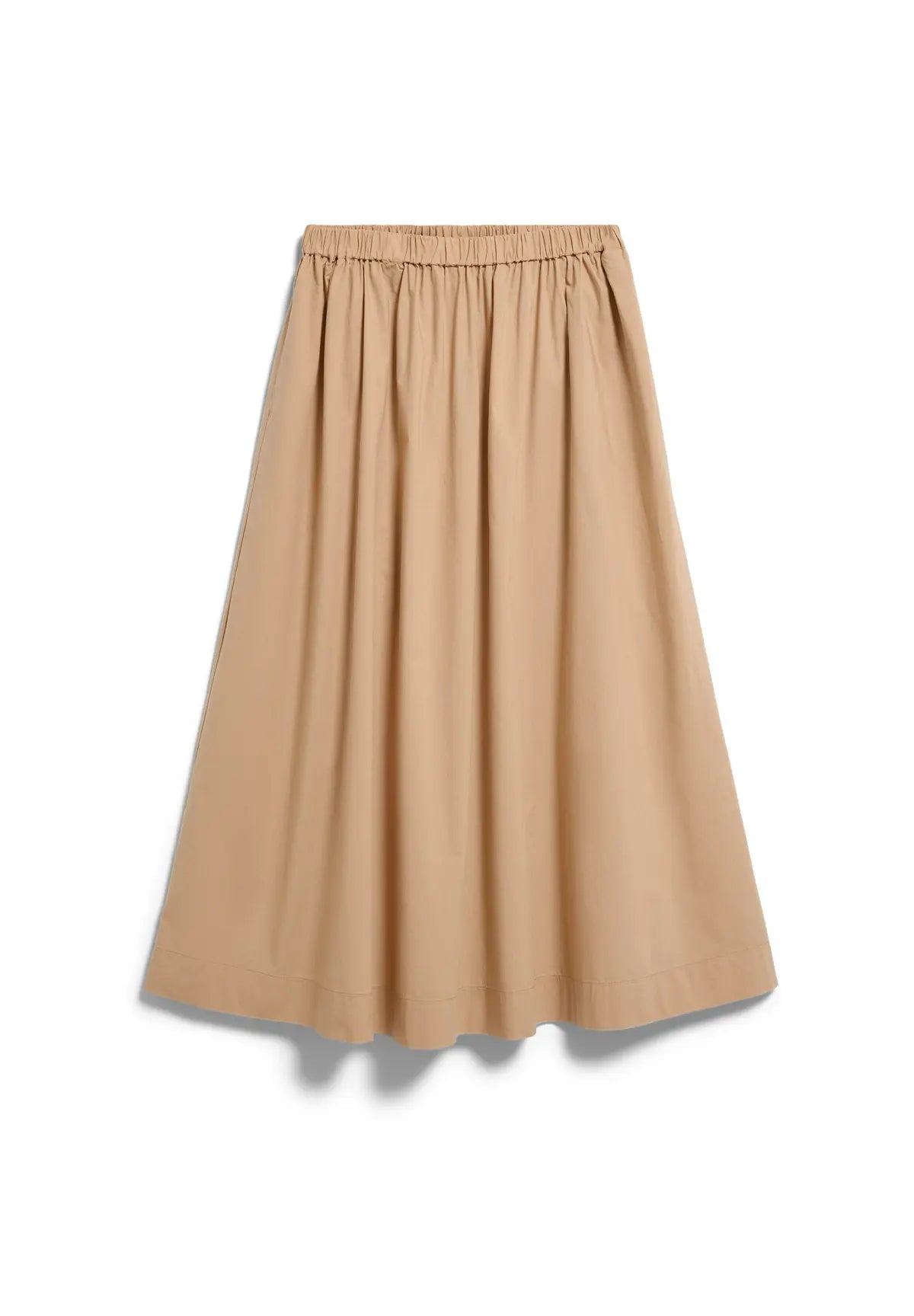 ARMEDANGELS - A - Linien Midirock aus Popelin • true camel - ROSA ECK