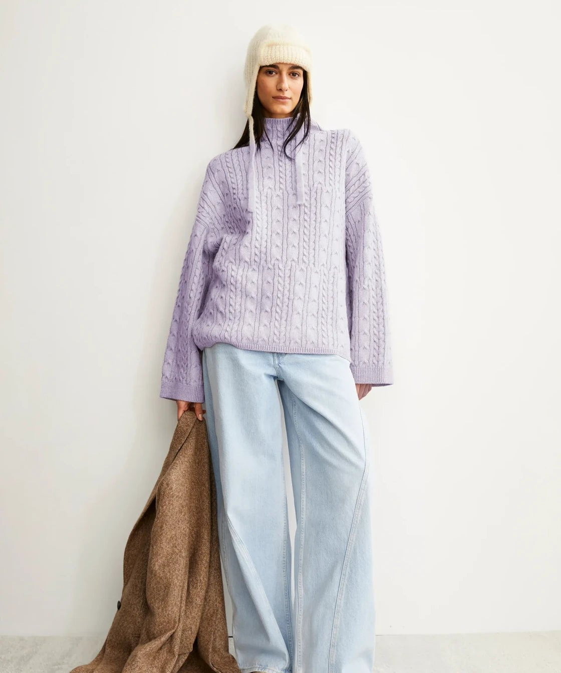 ARMEDANGELS - AAORI VANISE Pullover • oatmilk - frozen lavender - Pullover - ROSA ECK
