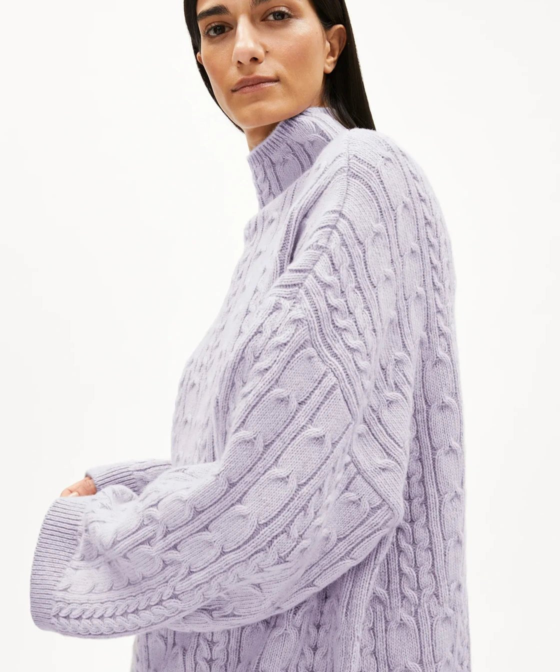 ARMEDANGELS - AAORI VANISE Pullover • oatmilk - frozen lavender - Pullover - ROSA ECK