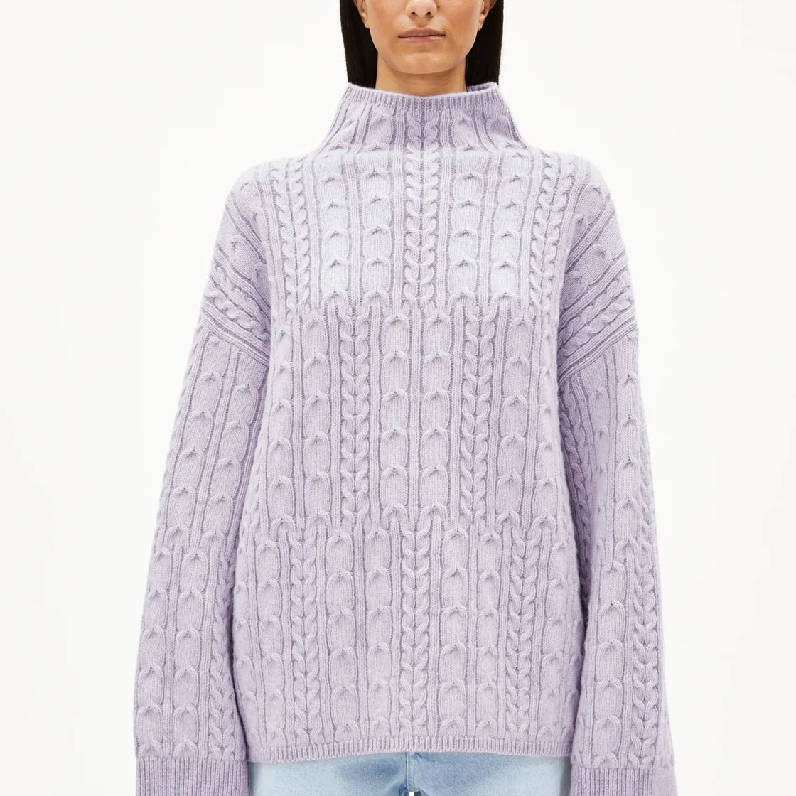 ARMEDANGELS - AAORI VANISE Pullover • oatmilk - frozen lavender - Pullover - ROSA ECK