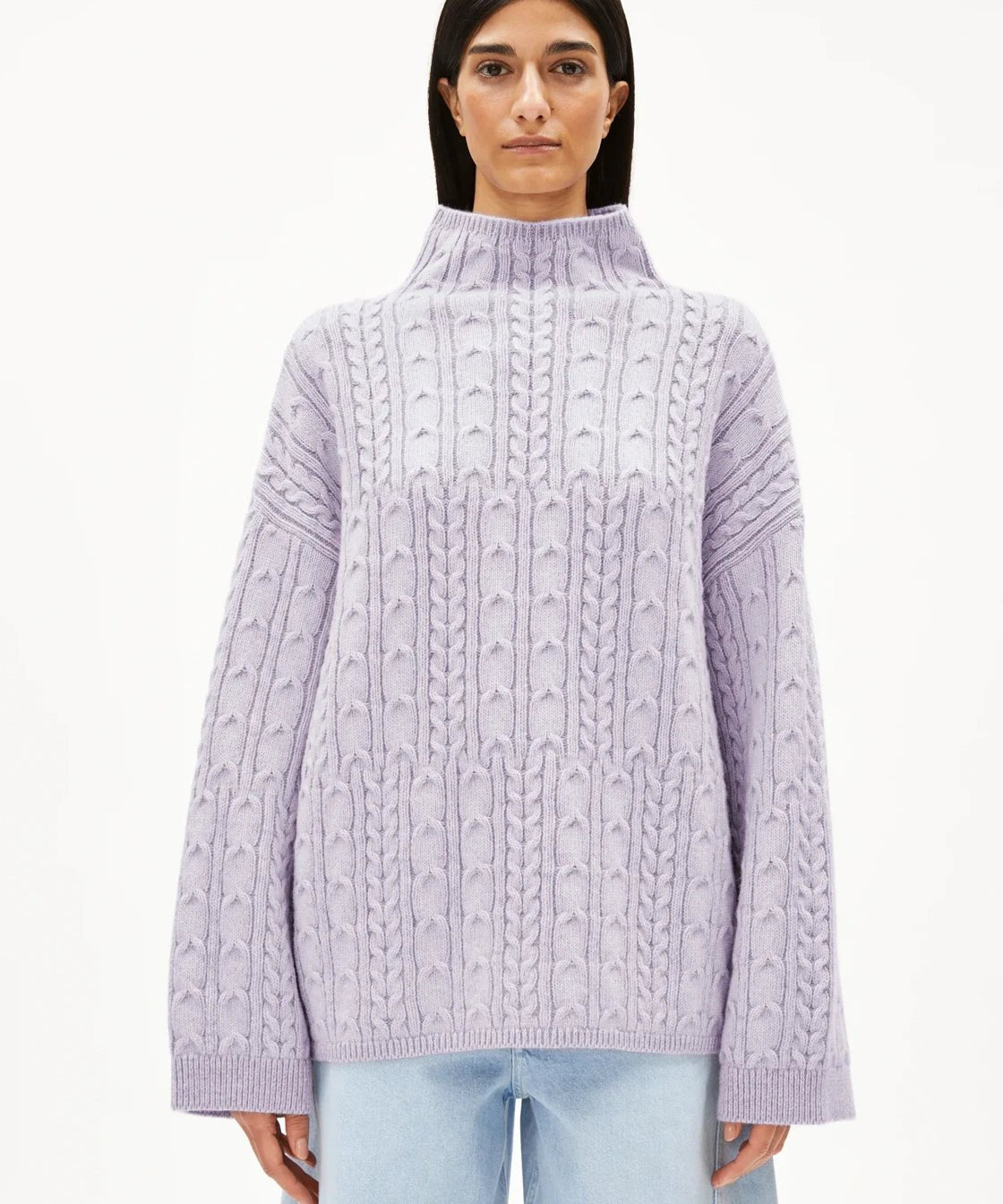 ARMEDANGELS - AAORI VANISE Pullover • oatmilk - frozen lavender - Pullover - ROSA ECK
