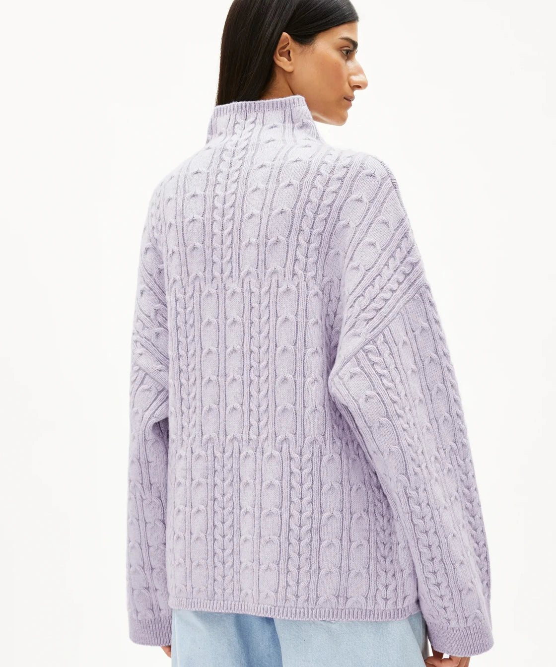 ARMEDANGELS - AAORI VANISE Pullover • oatmilk - frozen lavender - Pullover - ROSA ECK