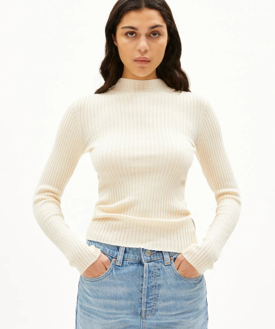 ARMEDANGELS - ALAANIA Strickpullover • oatmilk - ROSA ECK Concept Store