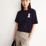 ARMEDANGELS - ALBERTARAA T-Shirt • tinted navy - ROSA ECK