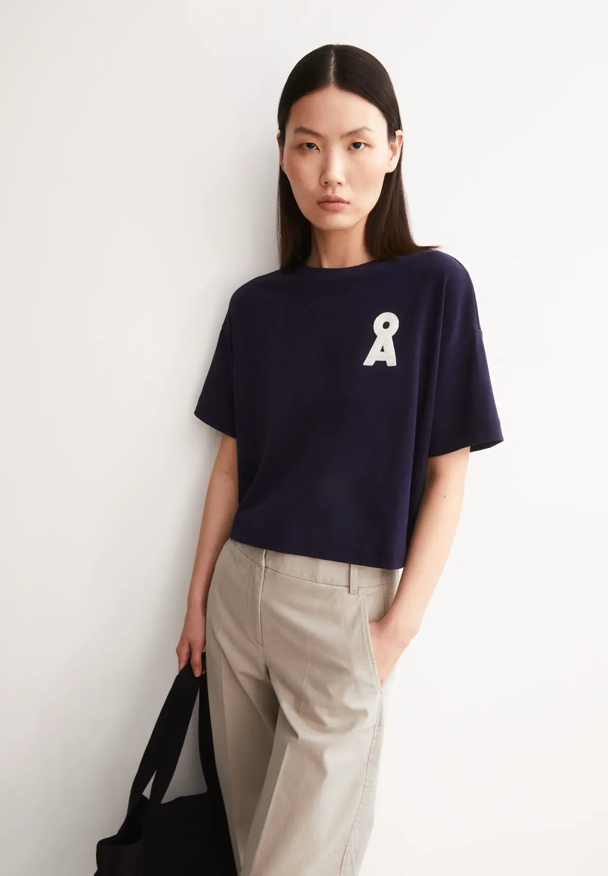 ARMEDANGELS - ALBERTARAA T-Shirt • tinted navy - ROSA ECK