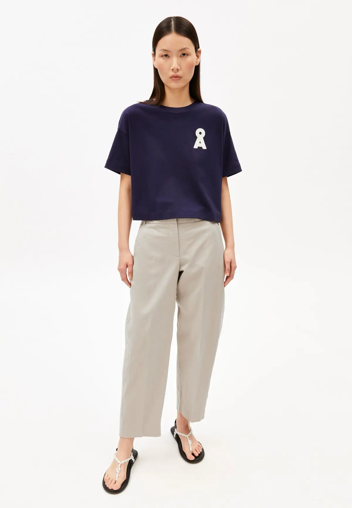 ARMEDANGELS - ALBERTARAA T-Shirt • tinted navy - ROSA ECK