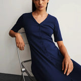 ARMEDANGELS - ALURAA Kleid • blue noon - ROSA ECK Concept Store