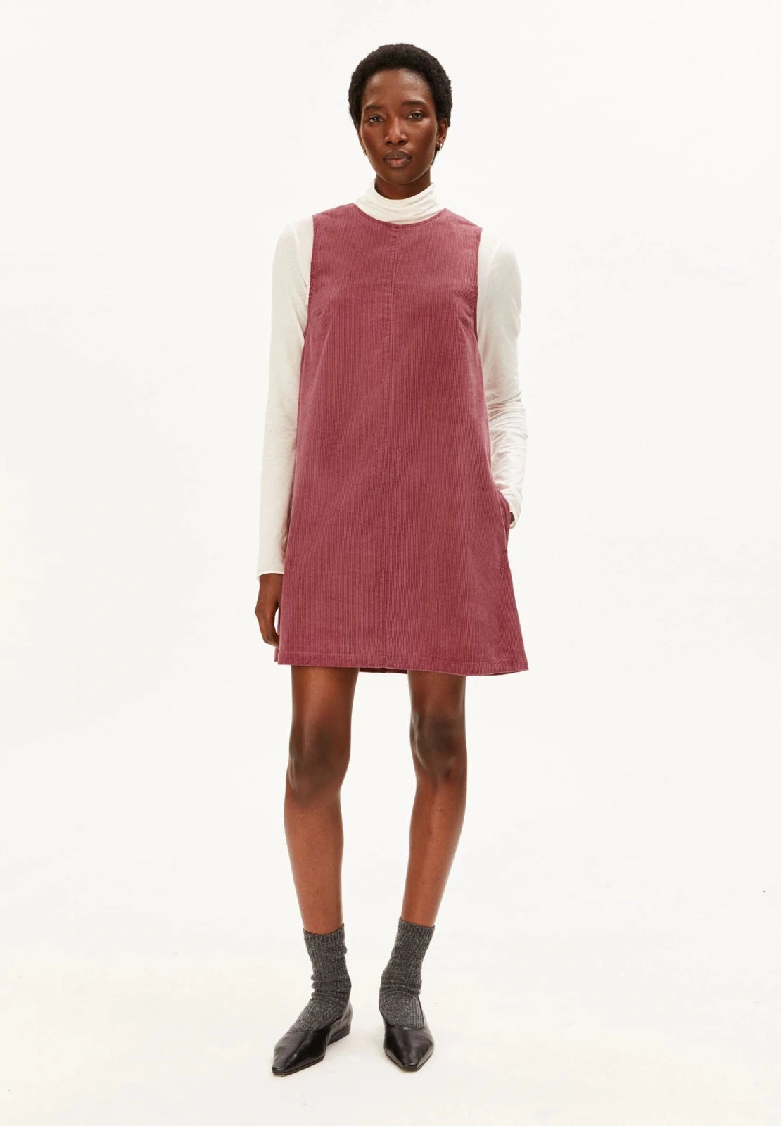 ARMEDANGELS - Cord-Minikleid • velvet ember - ROSA ECK