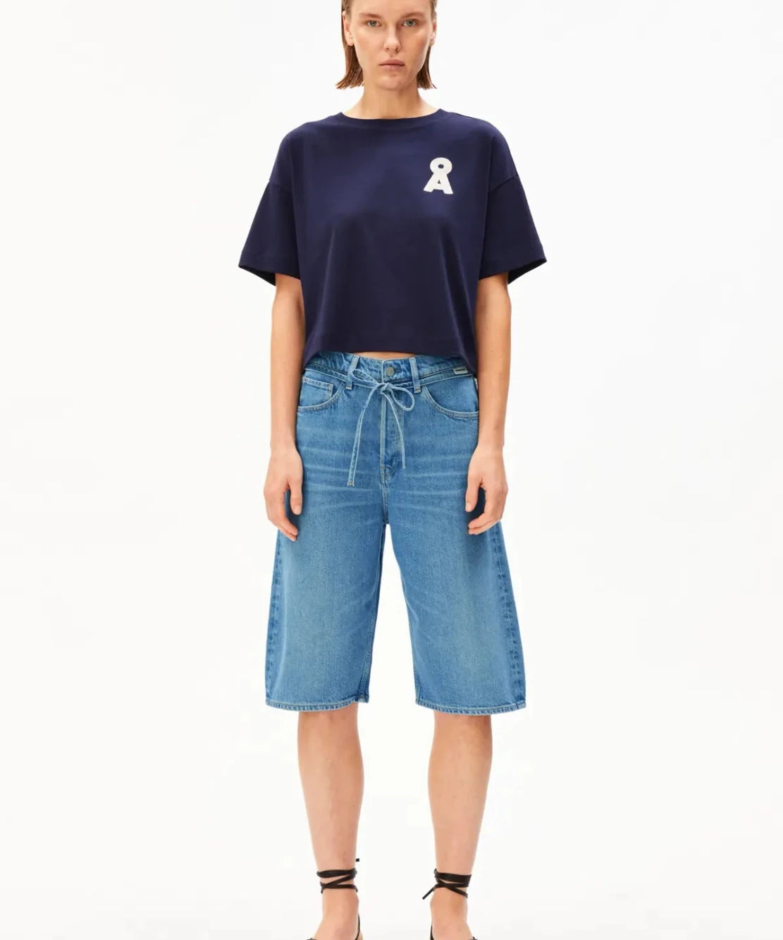 ARMEDANGELS - DAANY Jeans Baggy - Shorts • laguna - ROSA ECK