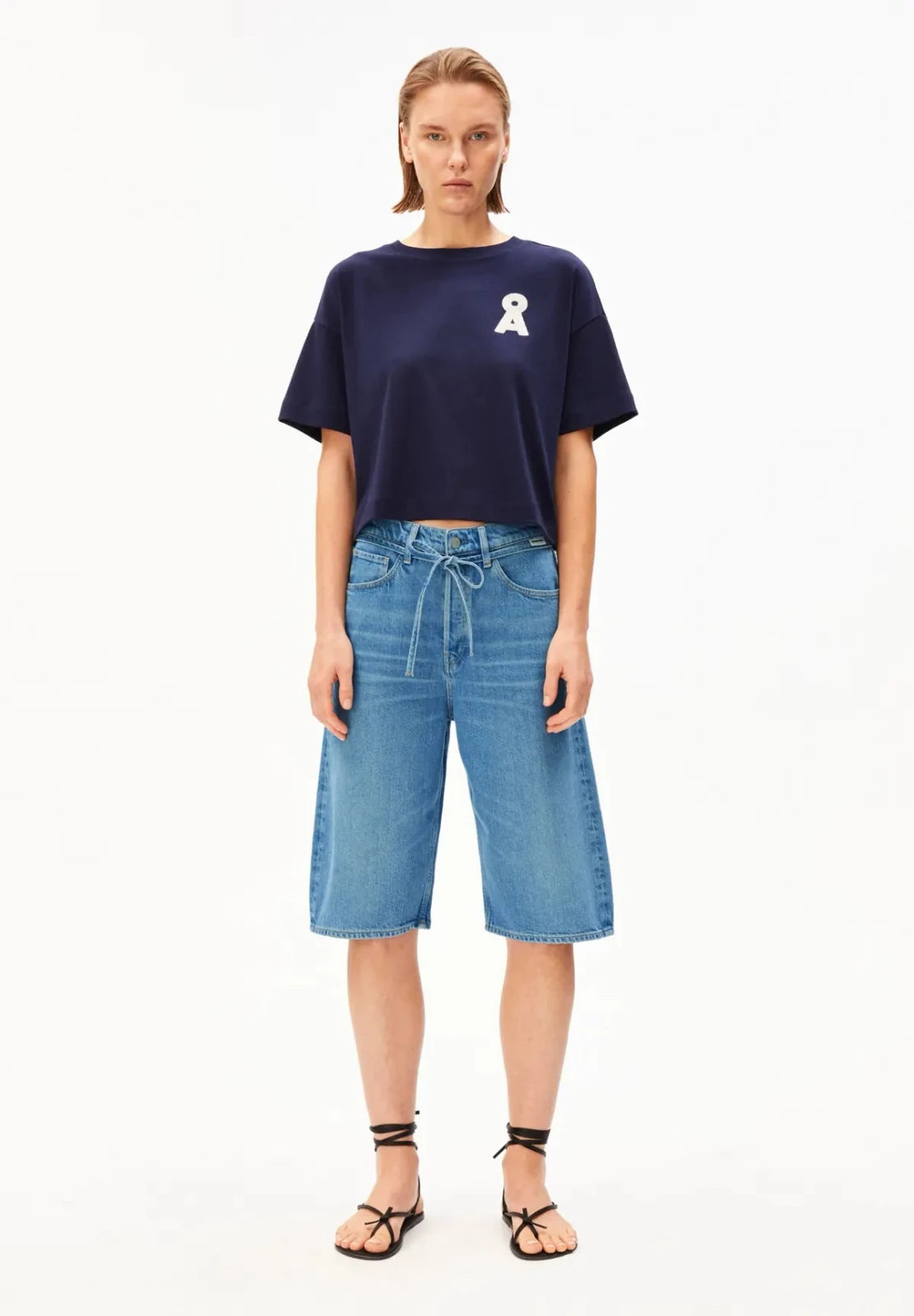 ARMEDANGELS - DAANY Jeans Baggy - Shorts • laguna - ROSA ECK