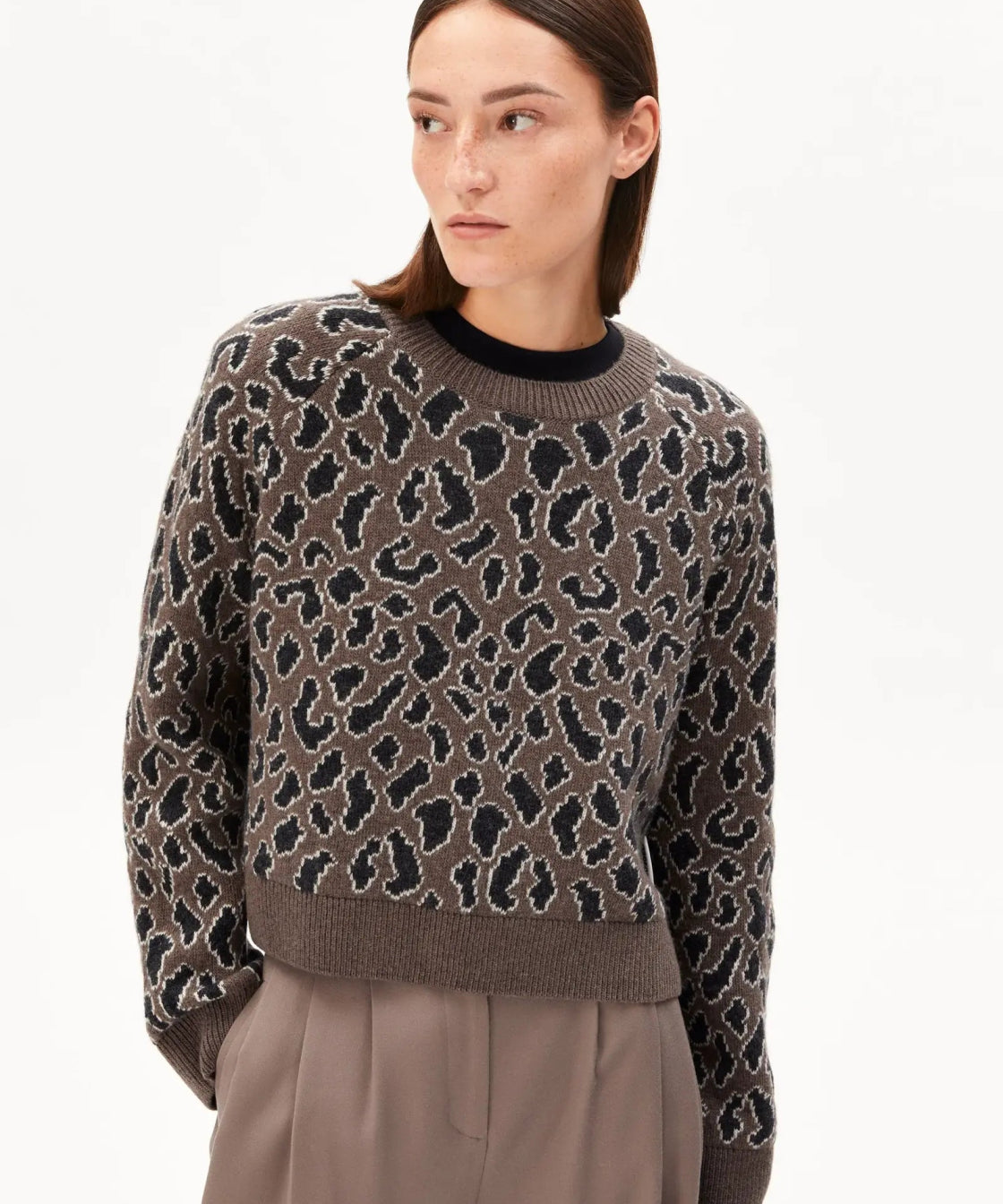 ARMEDANGELS - DILIRIAA LEOPAA Strickpullover • walnut cream - ROSA ECK Concept Store