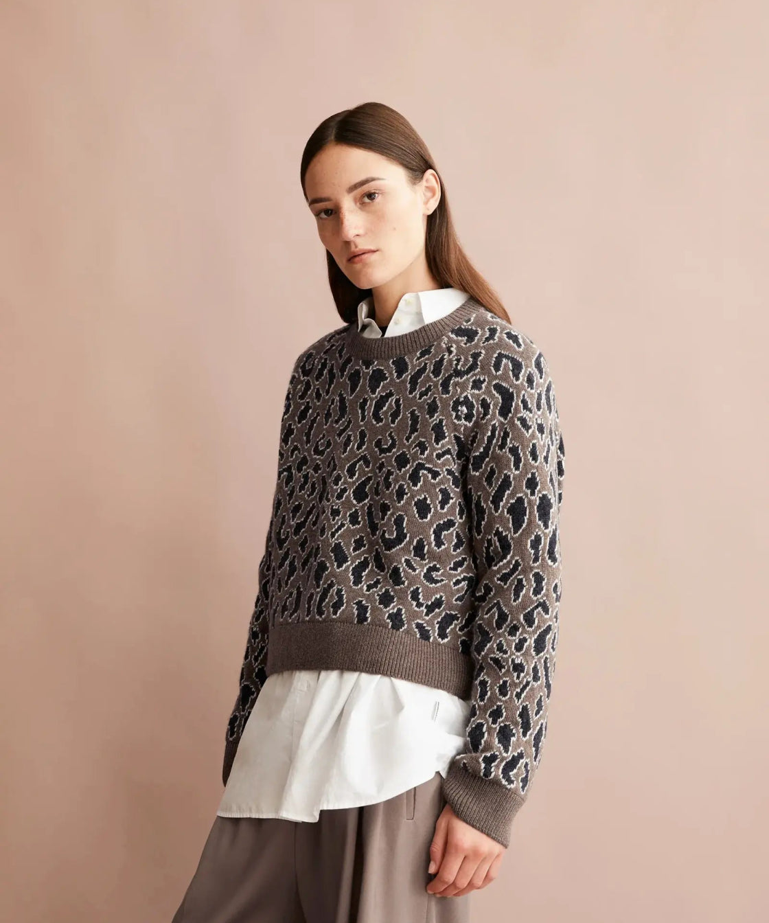 ARMEDANGELS - DILIRIAA LEOPAA Strickpullover • walnut cream - ROSA ECK Concept Store