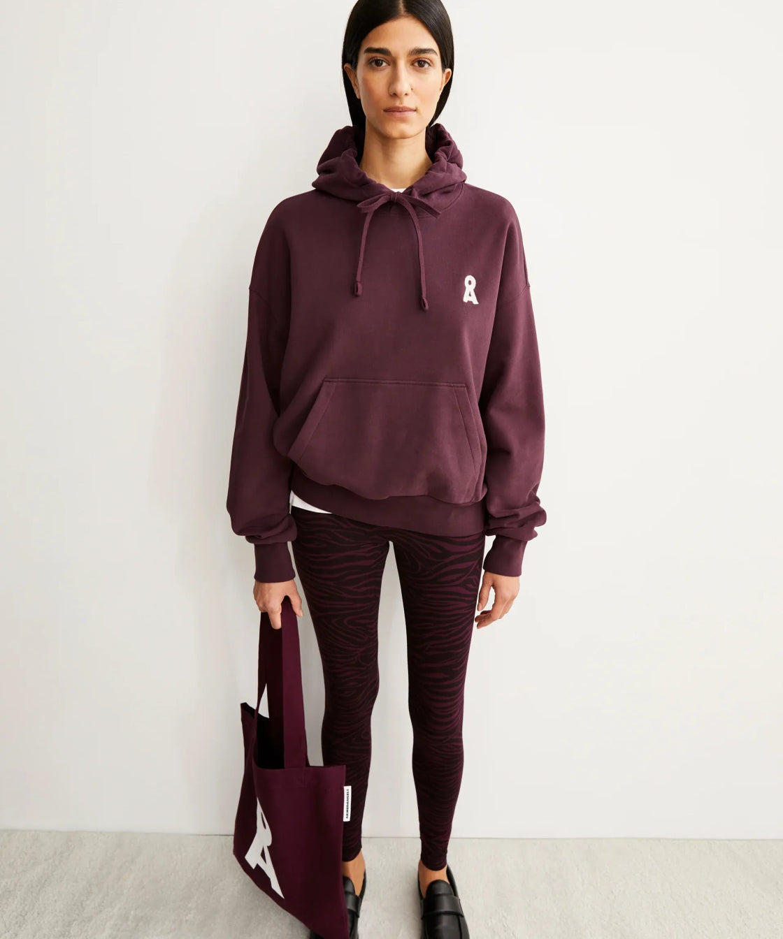 ARMEDANGELS - FARIBAA Leggings • Dark Cranberry - Hose - ROSA ECK